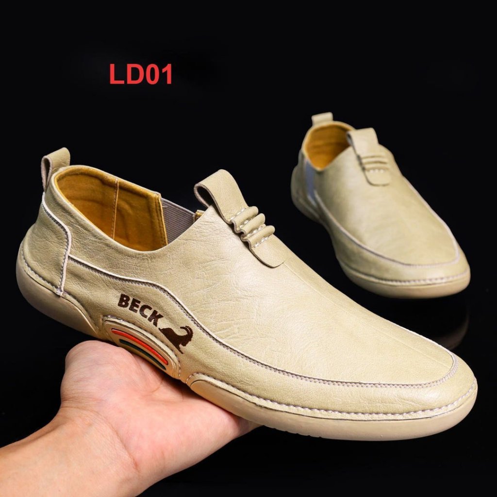 LD01- Giày Lười Da Bò Hàng Hiệu Chính Hãng Duvis