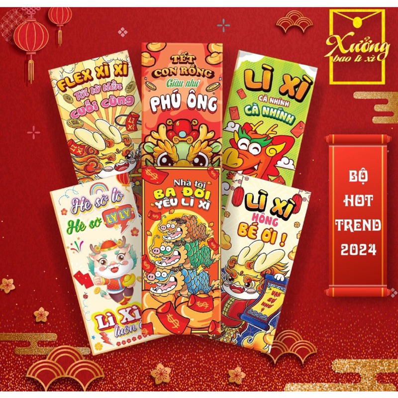 [ Quà Tặng ] Bao lì xì Tết 2024