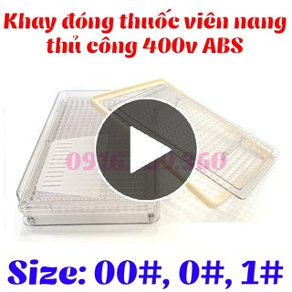 Khuôn đóng thuốc viên nang thủ công 400 viên size 00, size 0 và size 1