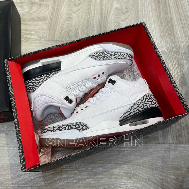 Giày Jordan 3 Retro White Cement Reimagined | Cao cấp