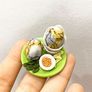Mô hình, móc khoá đĩa trứng vịt lộn