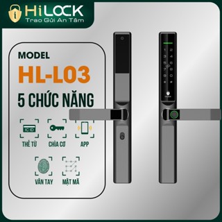 Khoá cửa thông minh, khoá vân tay HL-L03 cho cửa nhôm
