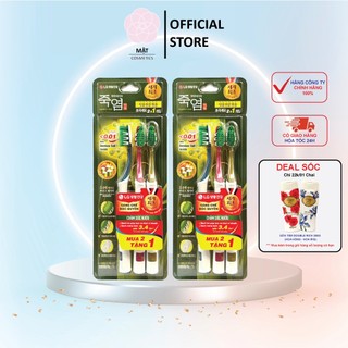 Combo 2 bộ bàn Chải Đánh Răng muối tre Bamboo Salt In Mom dành riêng cho nướu mua 2 tặng 1