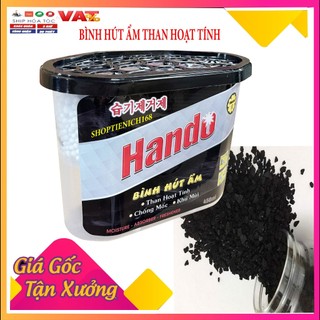 Bình hút ẩm Hando than hoạt tính khử mùi ẩm mốc 450ml-200g