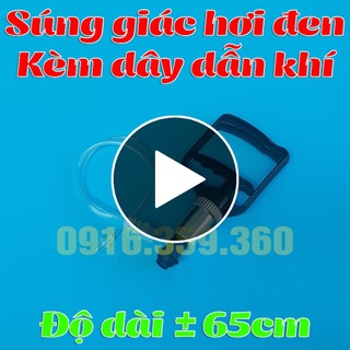Súng giác hơi đen chân không không dùng lửa kèm dây nối giác hơi vòi dẫn khí