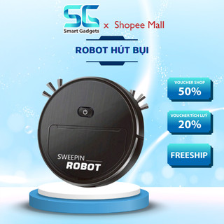 Robot Smart Gadgets quét nhà hút bụi lau nhà thông minh, Máy Hút Bụi robot mini đa chức năng giá rẻ HOT