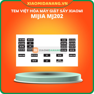 Tem dán việt hóa máy giặt Xiaomi Mijia MJ202 giặt 10kg sấy 7kg và giặt 12kg sấy 9kg