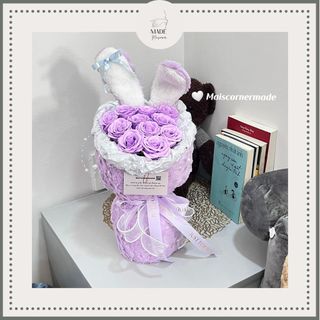 Hoa sáp bó vải - Quà tặng bó hoa - The bouquet for you dành tặng sinh nhật lễ, Valentine, 8/3, 20/10