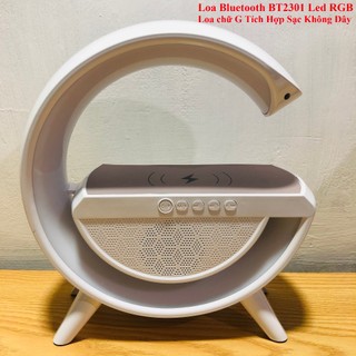 Loa bluetooth bt2301 led rgb - loa chữ g tích hợp sạc không dây siêu tiện lợi