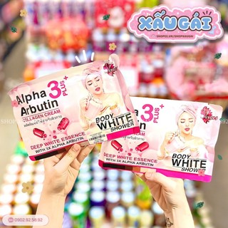 Set tắm trắng dưỡng da 3in1 Alpha Arbutin Thái lan