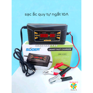 Máy sạc bình ắc quy 12V ngắt tự động khi đầy bình dòng sạc tối đa 10A
