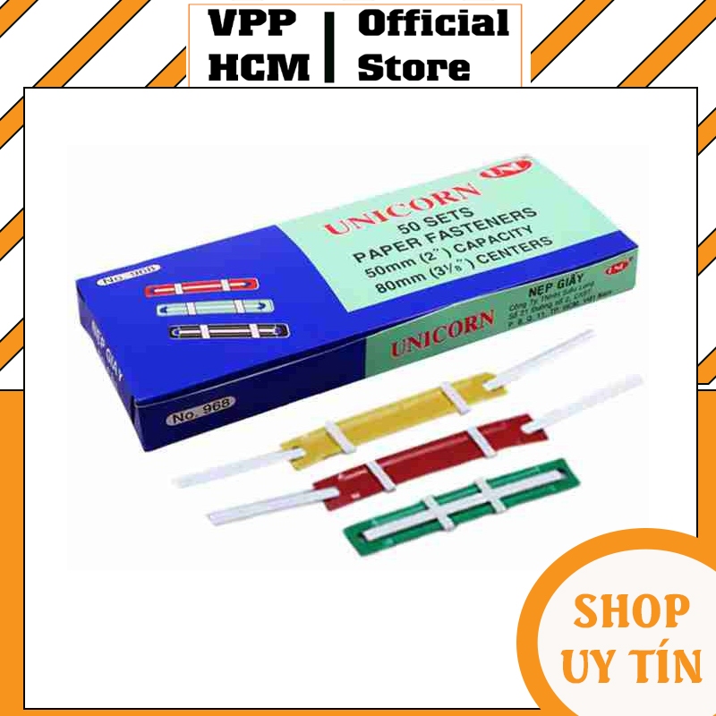 Kẹp Acco, Nẹp Giấy Nhựa, Nẹp Acco Nhựa UNICORN