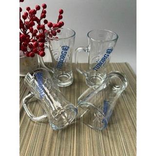 Sét 6 ly uống bia thủy tinh cao cấp hkm bia tuborg 330ml