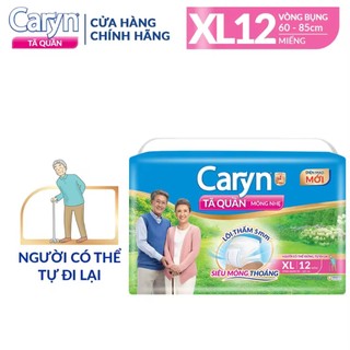 Tã quần Caryn loại mỏng nhẹ size XL 12 miếng