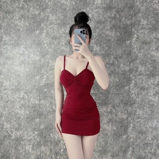 Đầm body hai dây (có mút ngực) 210124