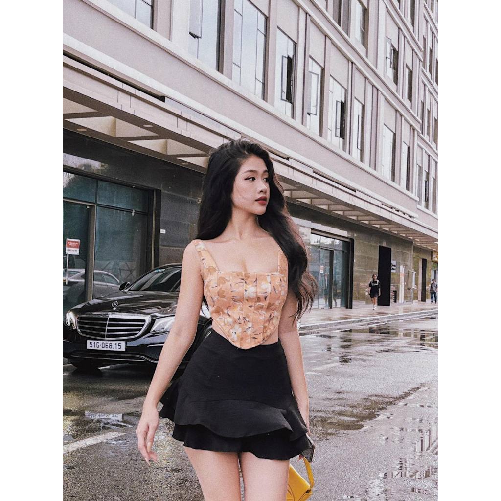 Crop Corset Đan Lưng - 3461