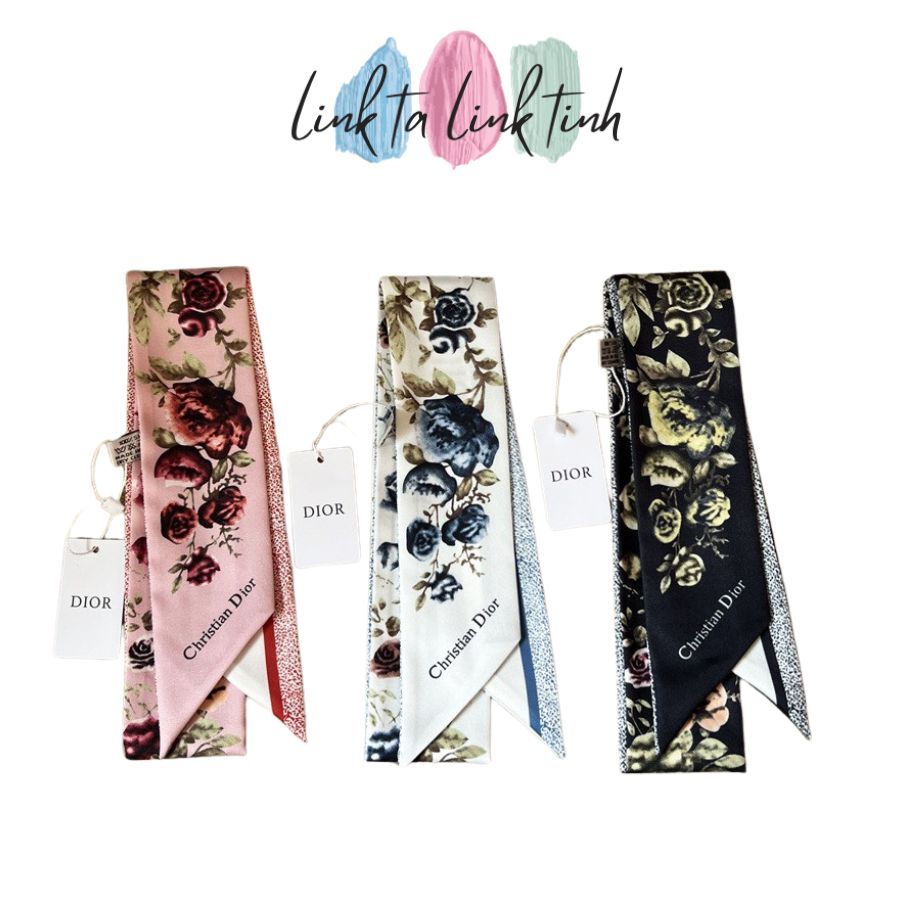 Khăn Lụa Quấn Túi Xách - Khăn Phụ Kiện - Khăn Lụa Cuốn Túi Bản Nhỏ Dài dùng Buộc Tóc