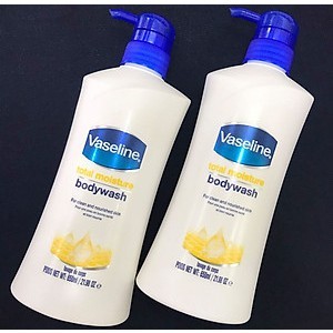 Sữa tắm dưỡng ẩm vaseline total moisture body wash 650ml chính hãng - 6327
