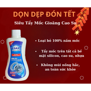 Tẩy mốc gioăng cao su asaki loại bỏ nấm mốc trên bề mặt cao su máy giặt, tủ lạnh, silcon siêu sạch