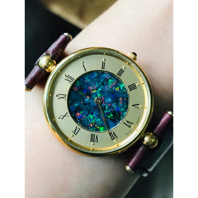 Đồng hồ Louis Philippe chuẩn máy Thuỵ dây da nữ tay to đeo đẹp.