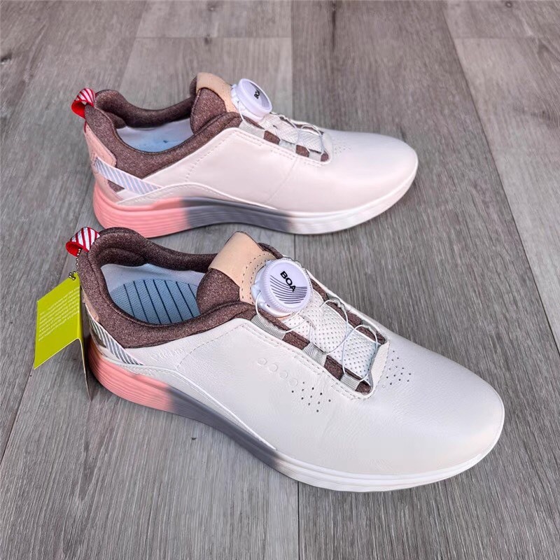 Giày thể thao nữ Golf chống thấm tốt, thoáng khí, núm vặn Boa tiện lợi đế 2 màu độc đáo cao cấp ECCO