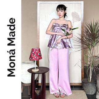 Quần dài latin nhung ống suông mặc tết moná - hạc