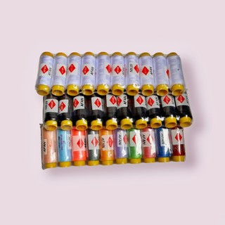 Lốc 10 cuồn chỉ afa hỗ trợ may vá 2000-2500m/ vỉ đủ màu - trắng - đen