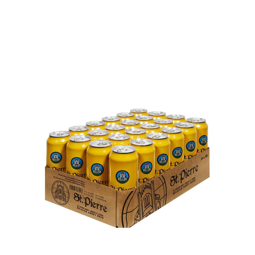 Bia St. Pierre Blonde 6.5% - nhập khẩu Bỉ - 1 thùng 24 lon 500ml