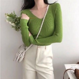 Áo len lông cừu cổ tròn mềm mại
