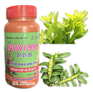 Phân Bón Lá NPK 21 21 21+TE Chuyên Dùng Cho Mọi Giai Đoạn Cây Trồng,Hoa Sứ Hoa Lan.Hũ 100gam