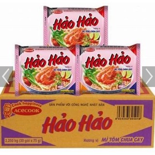 Thùng 30 gói mì Hảo Hảo tôm chua cay 75g