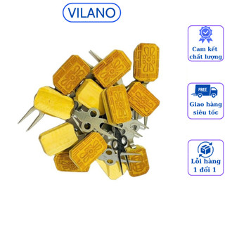 Xiên chuối hoa quả - xiên chuối laze chất liệu bằng tre cho chim đầu xiên inox giá rẻ