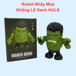 Robot nhảy múa đồ chơi robot cho bé đồ chơi khổng lồ xanh hulk có nhạc vui nhộn đèn sáng lấp lánh nhựa bền