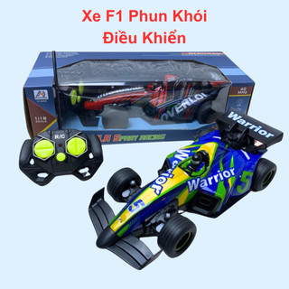 Xe phun khói điều khiển xe phun sương điều khiển từ xa pin sạc có đèn sáng chạy siêu mượt