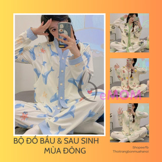 Bộ đồ pijama bầu và sau sinh cho con bú.