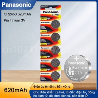 Pin Cúc Áo Panasonic CR2450 lithium 3V chính hãng, chất lượng