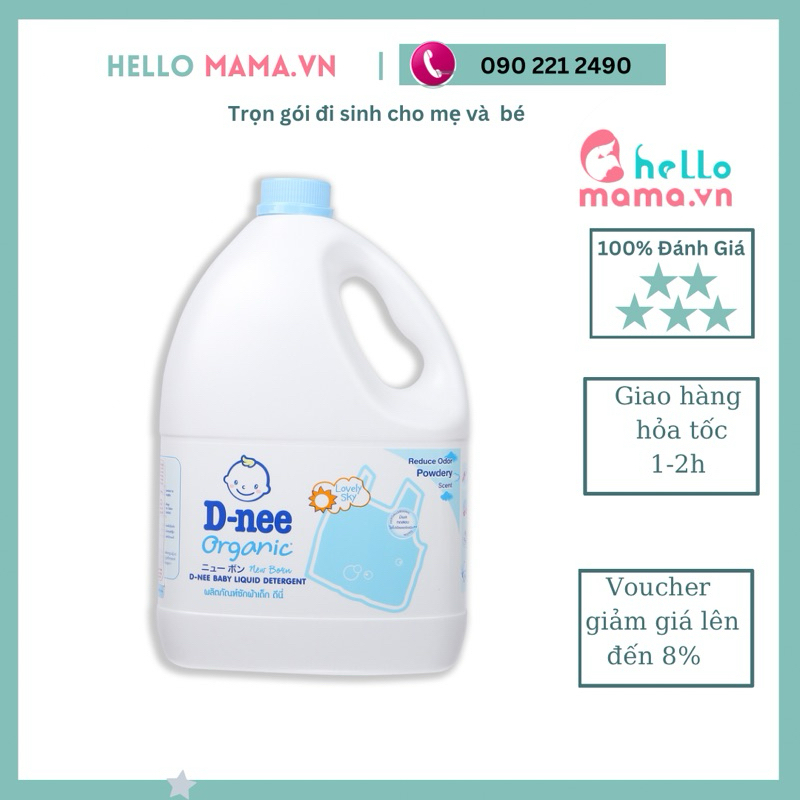 Nước Giặt Dnee Cho Bé - Dạng Can 3 L - Xuất Sứ Thái Lan Hàng Chính Ngạch Có Tem Nhập Khẩu