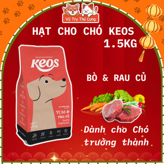 (1.5Kg) Thức Ăn Hạt Cho Chó Mọi Lứa Tuổi Keos