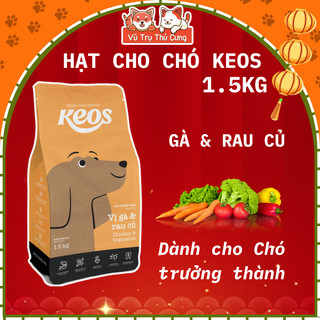 (1.5Kg) Thức Ăn Hạt Cho Chó Mọi Lứa Tuổi Keos