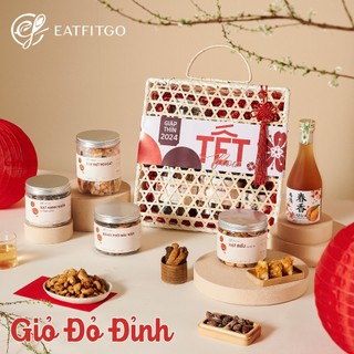Giỏ quà tết 2024 đỏ đỉnh