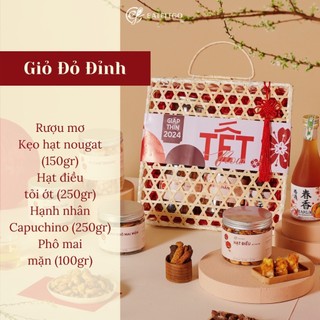 Giỏ quà Tết 2024 Đỏ Đỉnh