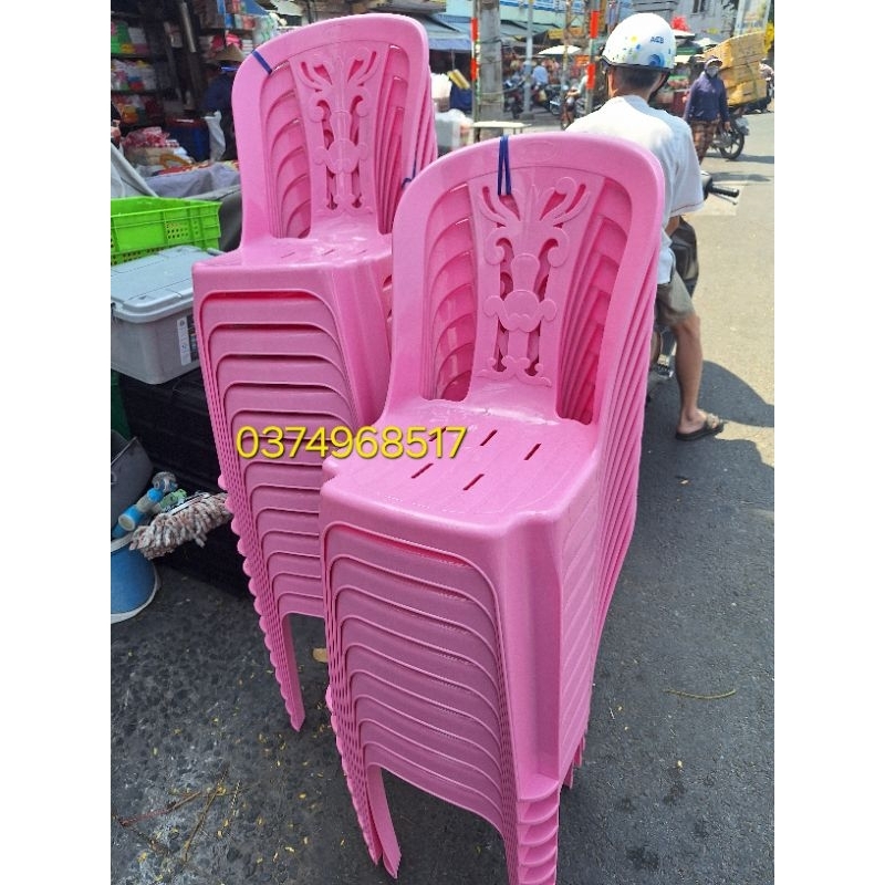 Ghế dựa lớn màu hồng