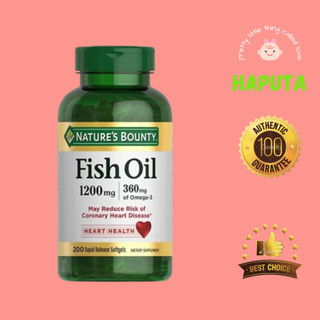 [Có Bill- Bay Air] Dầu Cá Fish Oil Nature Bounty 180 viên, 200 viên