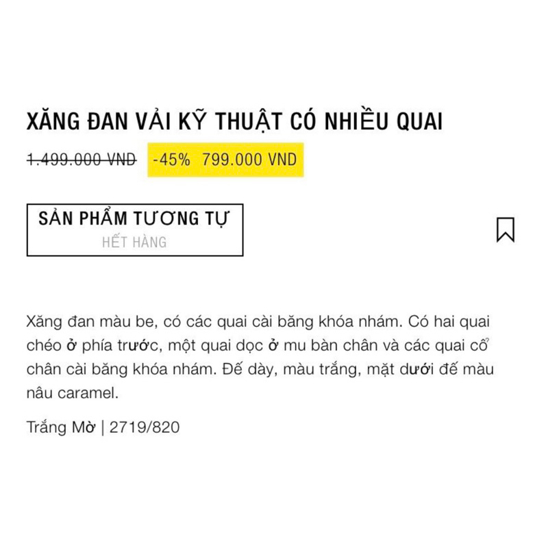 Giày sandals nam Zara authentic TECHNICAL WITH STRAPS size 40