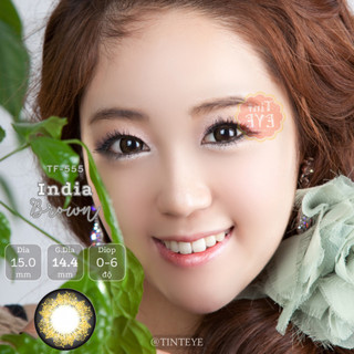 Kính Áp Tròng Tinteye Lens TF-555 Nâu Hoa Trầm
