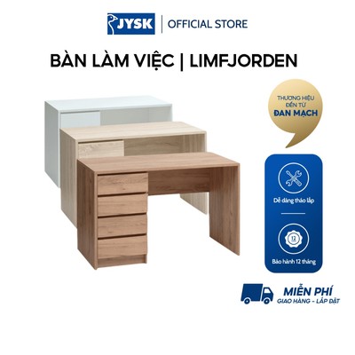 Bàn làm việc | JYSK Limfjorden | gỗ công nghiệp | nhiều màu | R60xD120xC76cm
