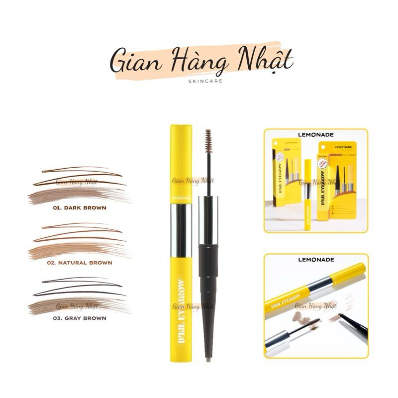 Chì kẻ mày 2 đầu Lemonade Want It Got It Dual Eyebrow 2.75g