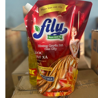   Tặng nước rửa chén 750ml  Nước giặt xả túi FILY 5in1 cao cấp hương quyến rũ 2,7kg   giống hình  