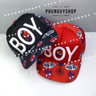 Bé 3-7 TUỔI/ Mũ lưỡi trai bé trai phungvyshop- Nón trẻ em SIÊU NHÂN NHỆN Ồ BOY