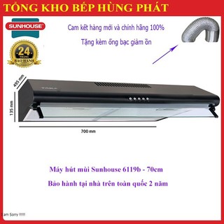 Máy hút mùi Sunhouse SHB 6119B - 6121B